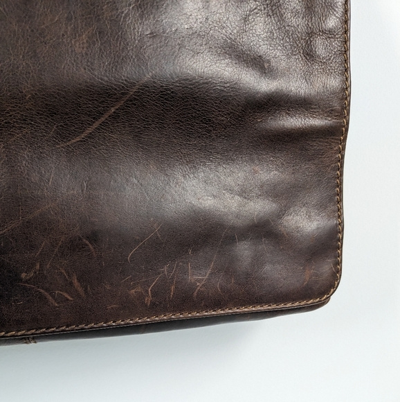 Gianni Conti Leather Messenger Bag - Picture 9 of 15